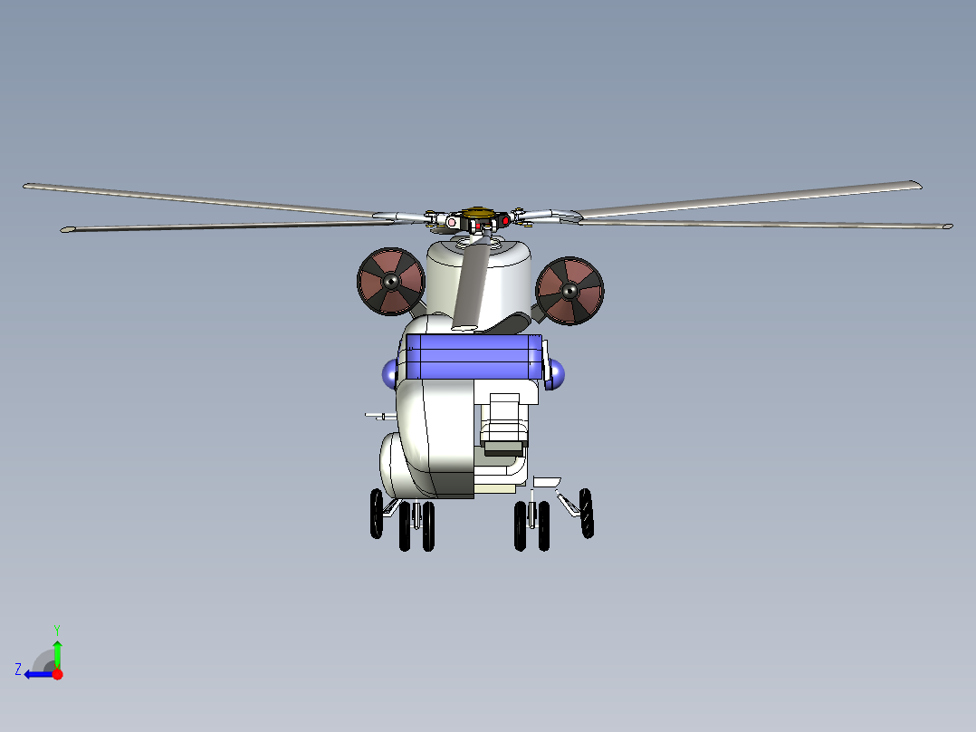 波音CHH-47奇努克右视图