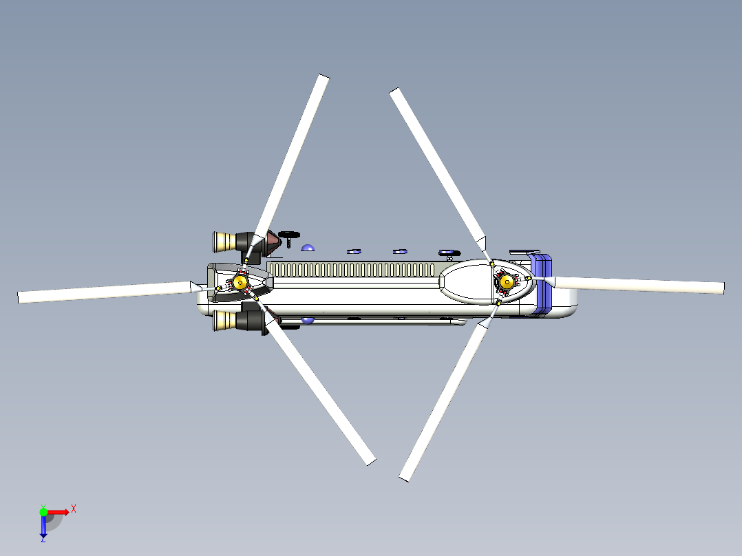 波音CHH-47奇努克俯视图