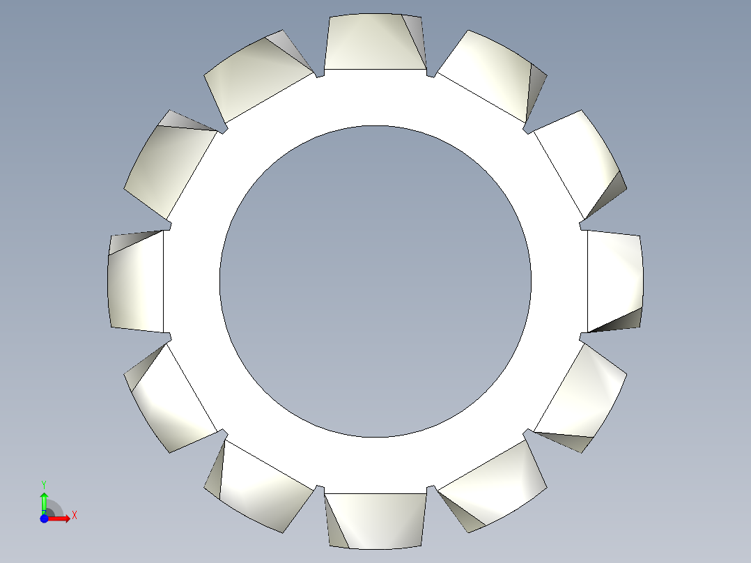 EXTERNAL TOOTH LOCK WASHER for M6 SCREW.x_t前视图