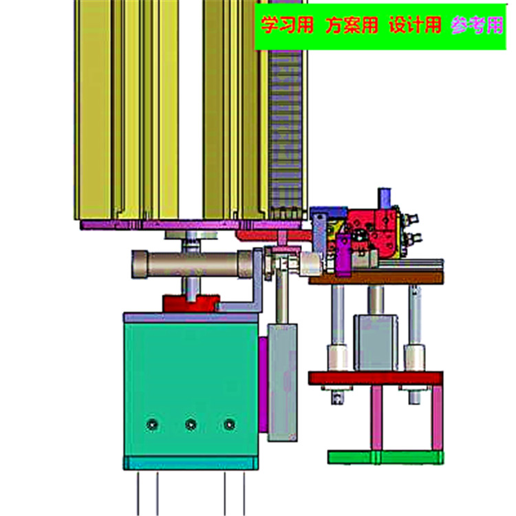 转盘叠料上料下料机构图纸（磁瓦存储组件） 自动化设备3D图纸