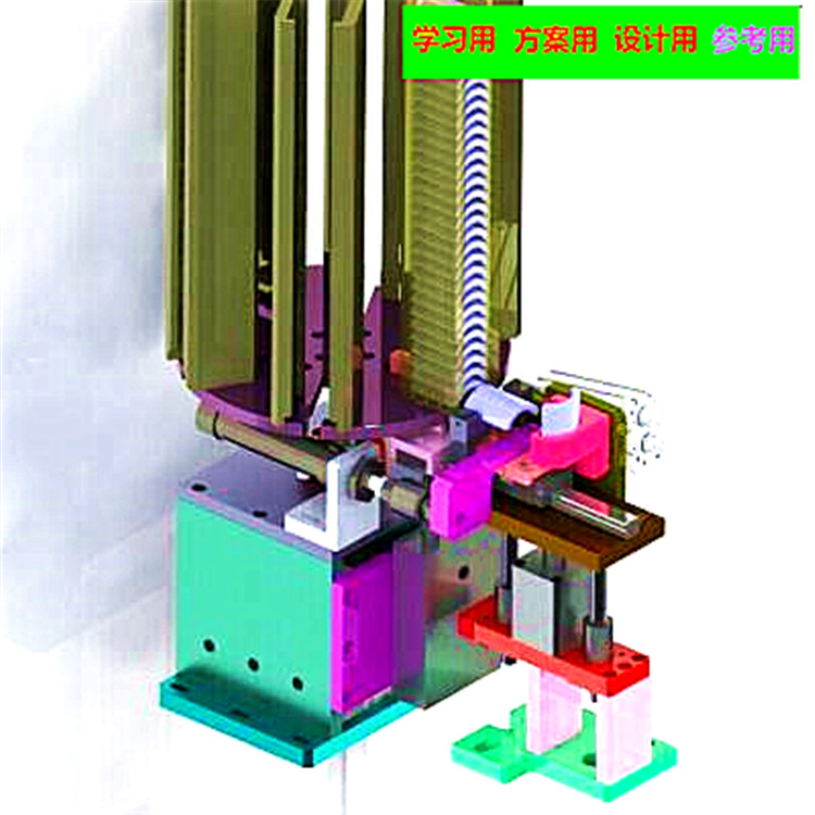 转盘叠料上料下料机构图纸（磁瓦存储组件） 自动化设备3D图纸