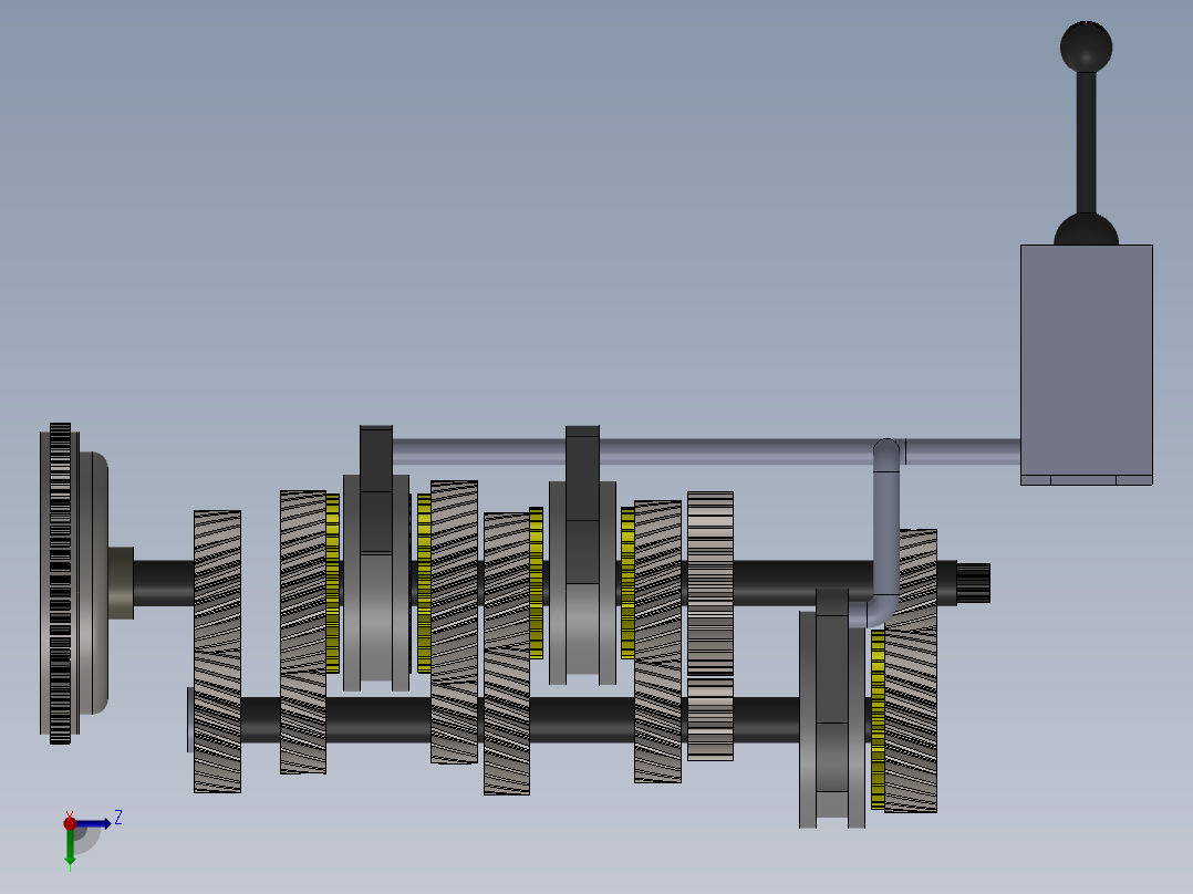 <span style='color: red'>变速箱</span>齿轮结构