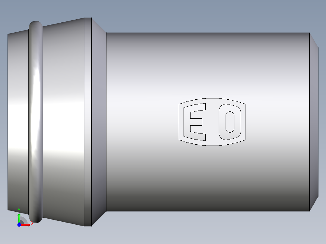 卡套式工业通用硬管接头EO_Schweisskegel_SKA30X5前视图