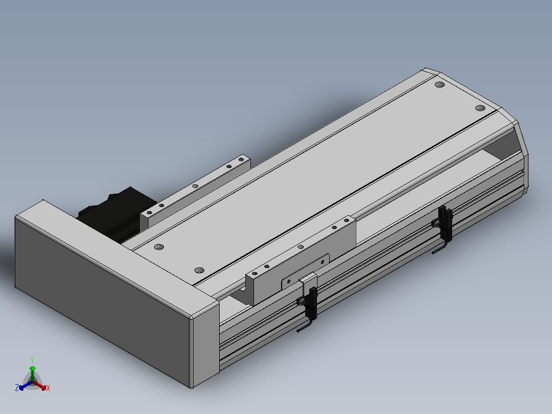 精密模组MY170-T10-200L-BR-P75B-C4-C正等轴测图
