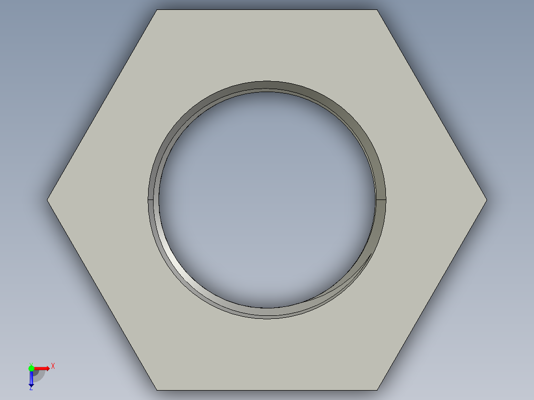 船舶管路系统SeaCor_ReducerBushing_FPTxSPIG_37J138211_1.5in x 1in俯视图