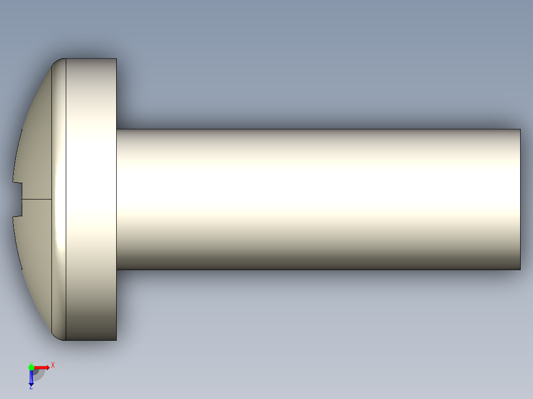 螺丝 M3.5 十字盘头-M3.5 x 10 Screw head.STEP俯视图