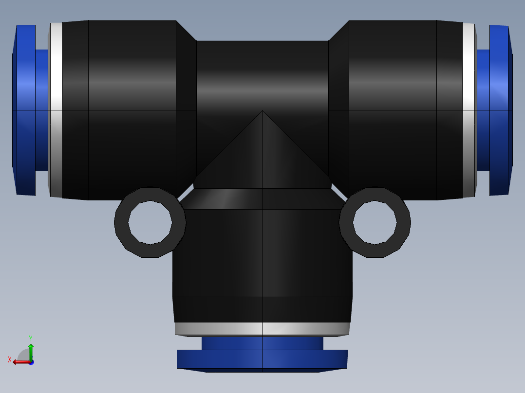 气嘴-Ø10 UNIÃO T (C00601000)后视图