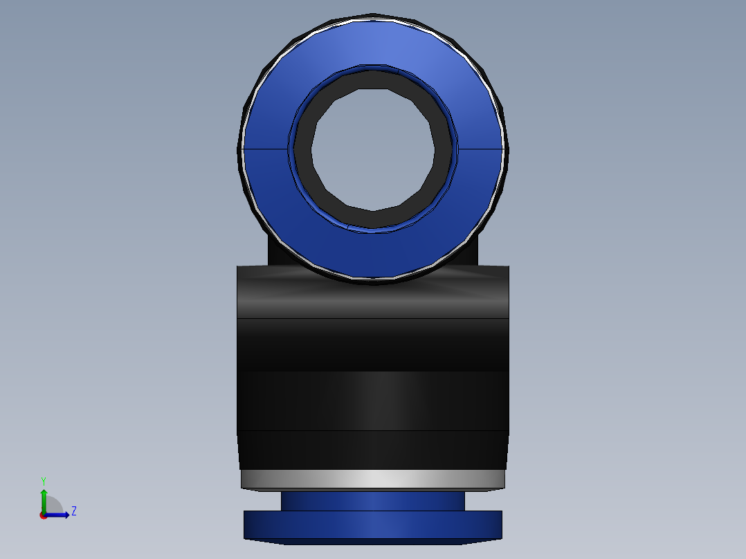 气嘴-Ø10 UNIÃO T (C00601000)左视图