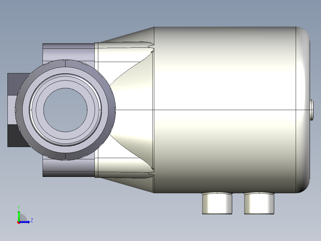 10DKPUAVCP NC 气动隔膜阀常闭与溶剂焊接女性联盟结束，ASTM PVC-U系列左视图