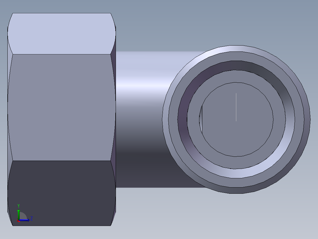 卡套式管接头新左视图