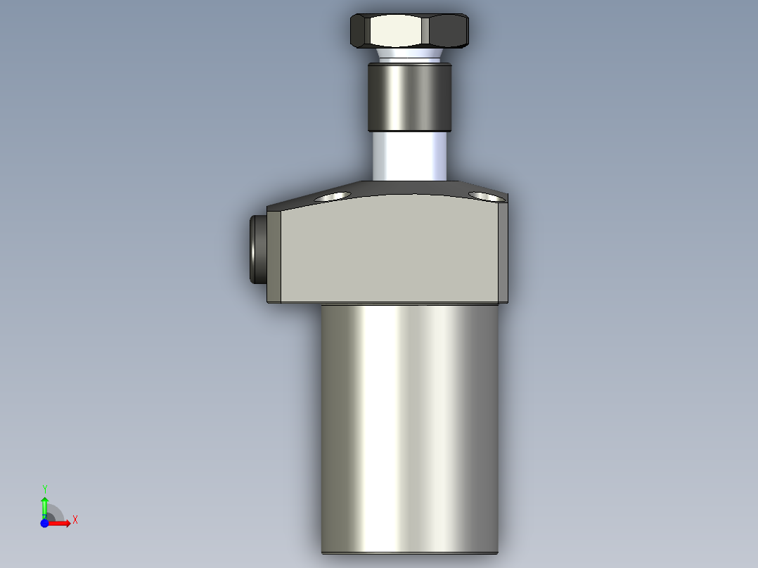 KOSMEKLHS0360-CL-Y45多系列多零件图纸模型前视图