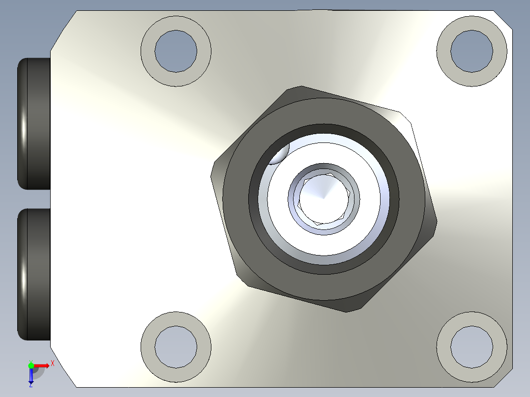 KOSMEKLHS0360-CL-Y45多系列多零件图纸模型俯视图