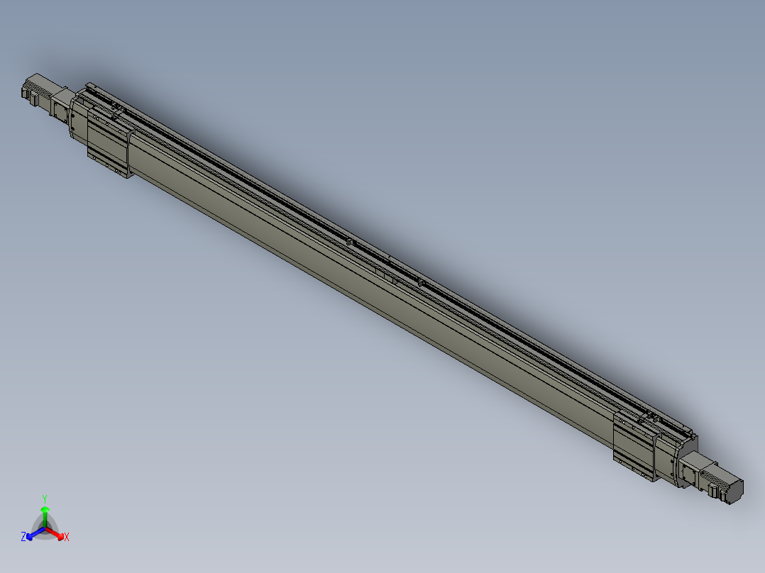 威洛博双电机滑台-VF14D2-S800-BC-P40-C6正等轴测图