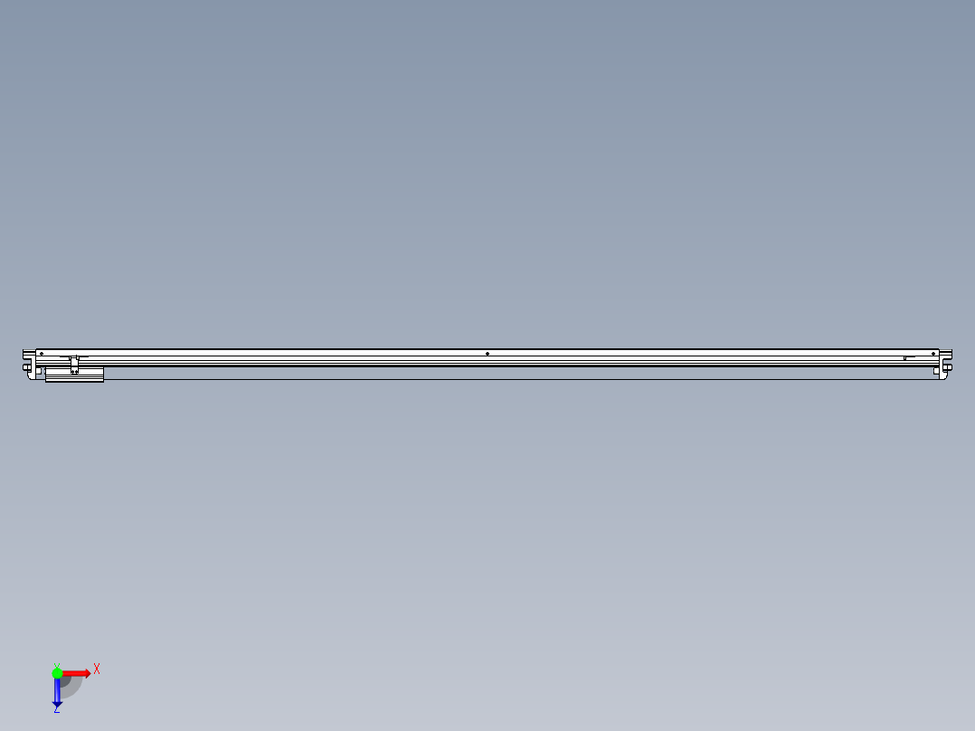 威洛博VL系列直线电机模组-VL17E2-S2250俯视图