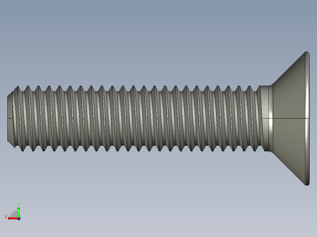 制沉头螺钉-M5_Countersunk_20后视图