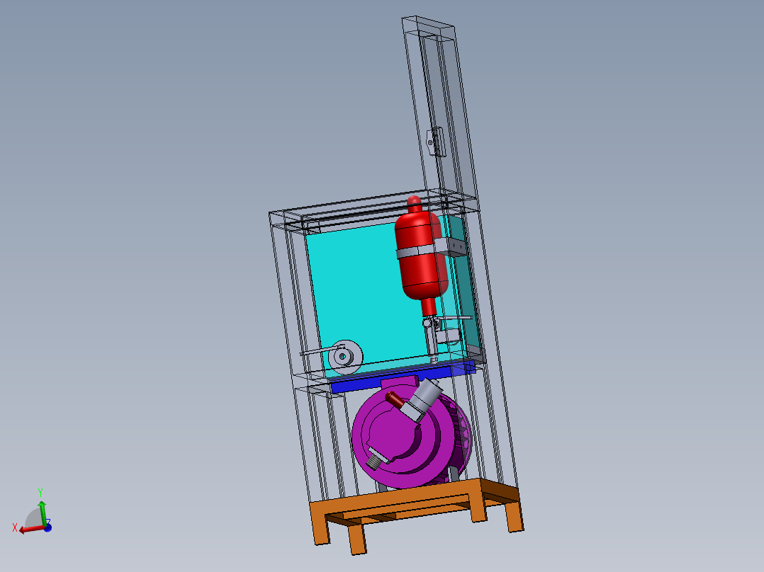 测试泵和气缸的液压装置