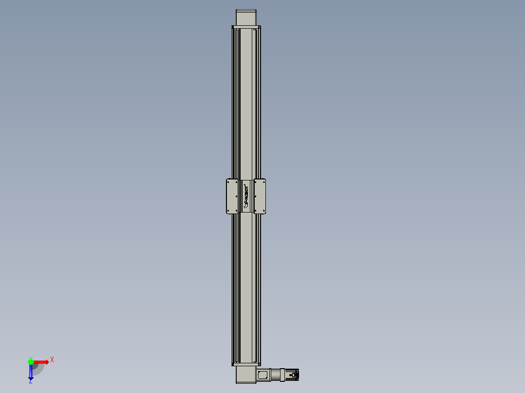 威洛博直线电机模组EB20-L224-S2000-L-ZP75-MS3-5K俯视图