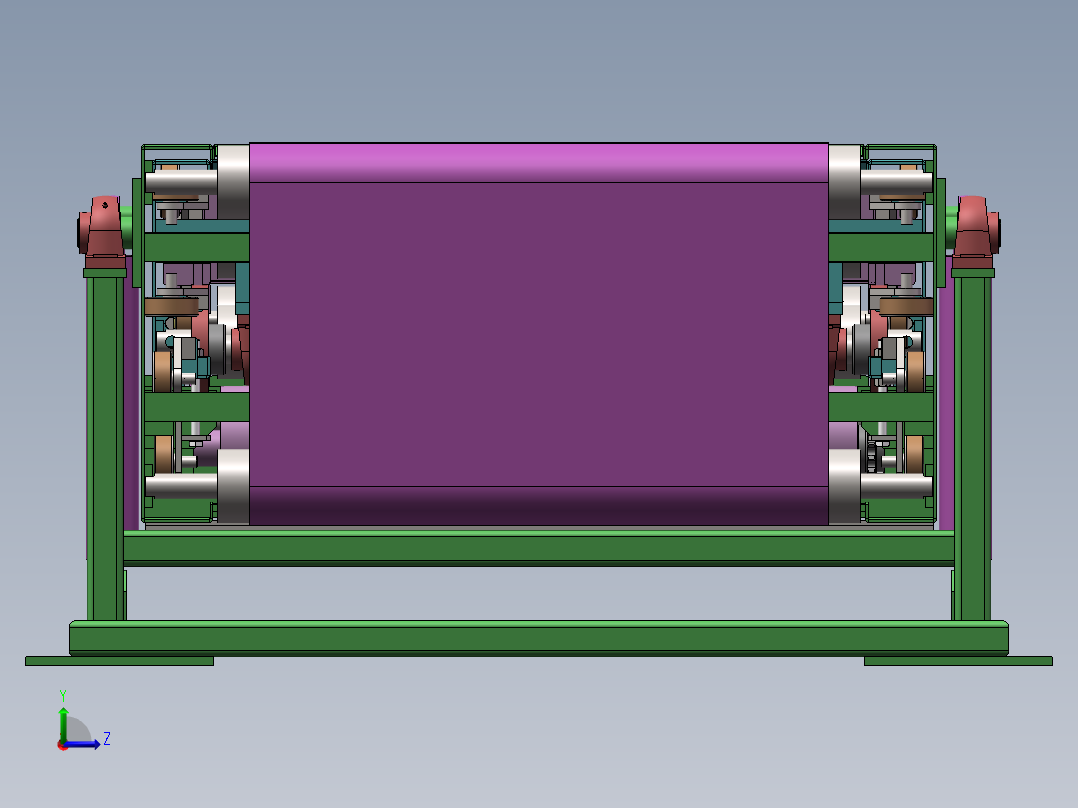 三节伸缩皮带机 输送机左视图