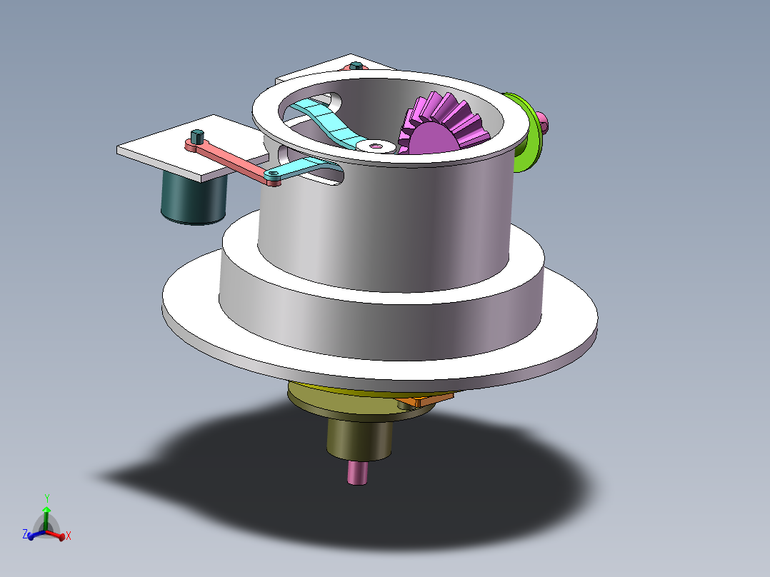 位置可调圆盘输出