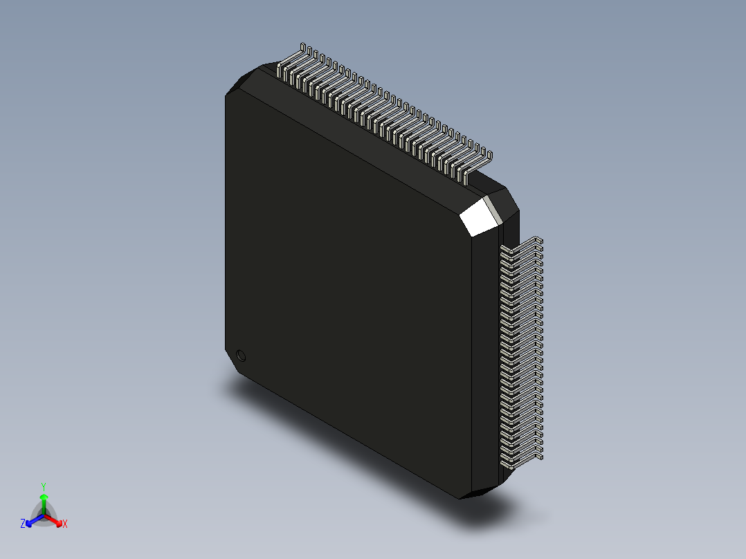 元器件<span style='color: red'>3D</span>封装QFP120_FPT_120P-M13160