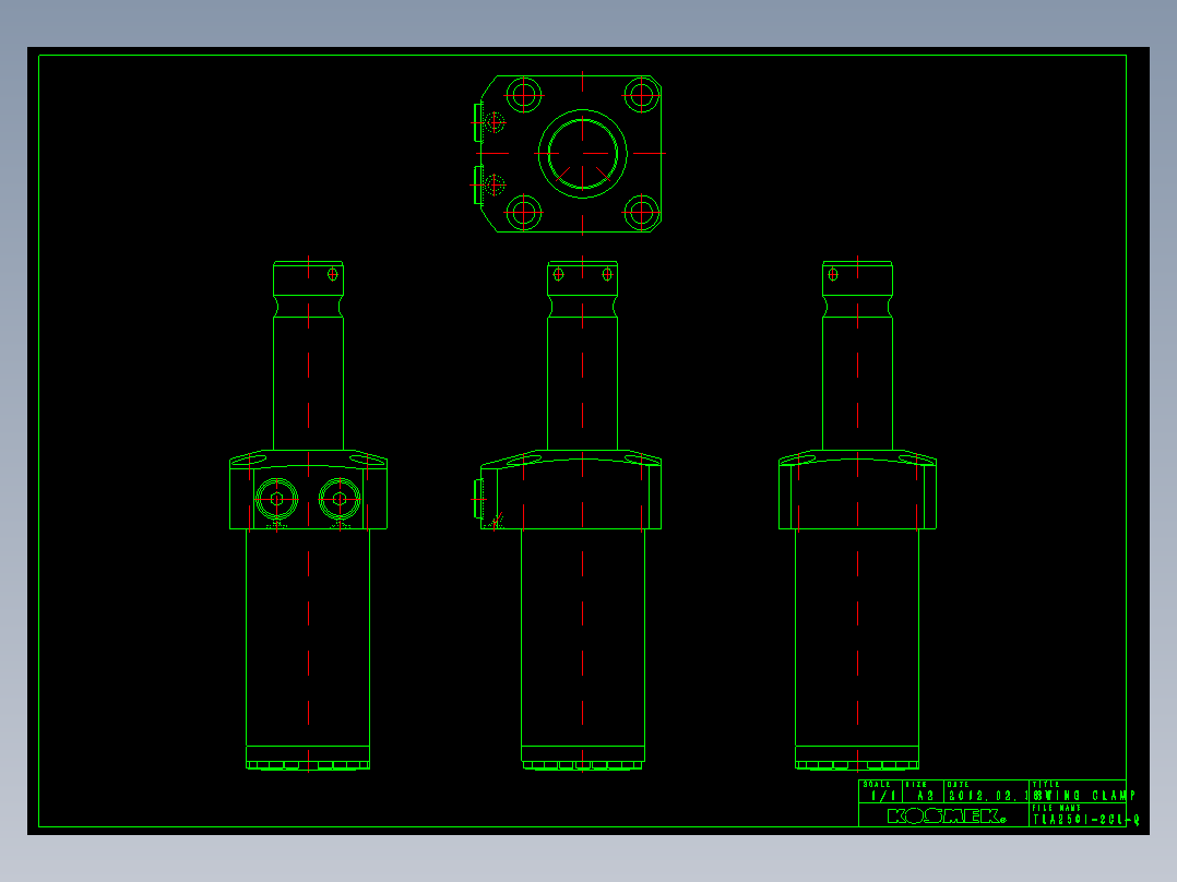 KOSMEKTLA2501-2CL-Q多系列多零件图纸模型