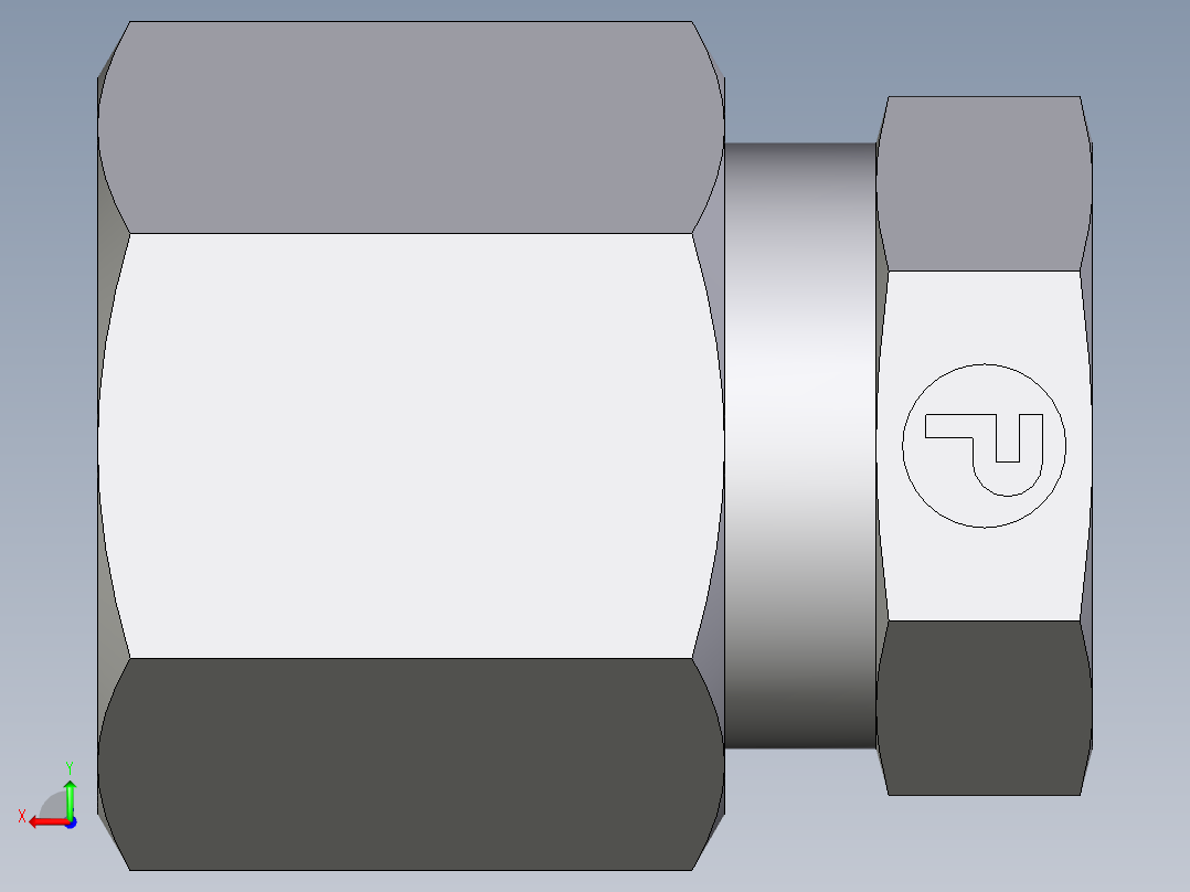 卡套式工业通用硬管接头EO_Blanking_plug_for_tube_ends_ROV08L71后视图