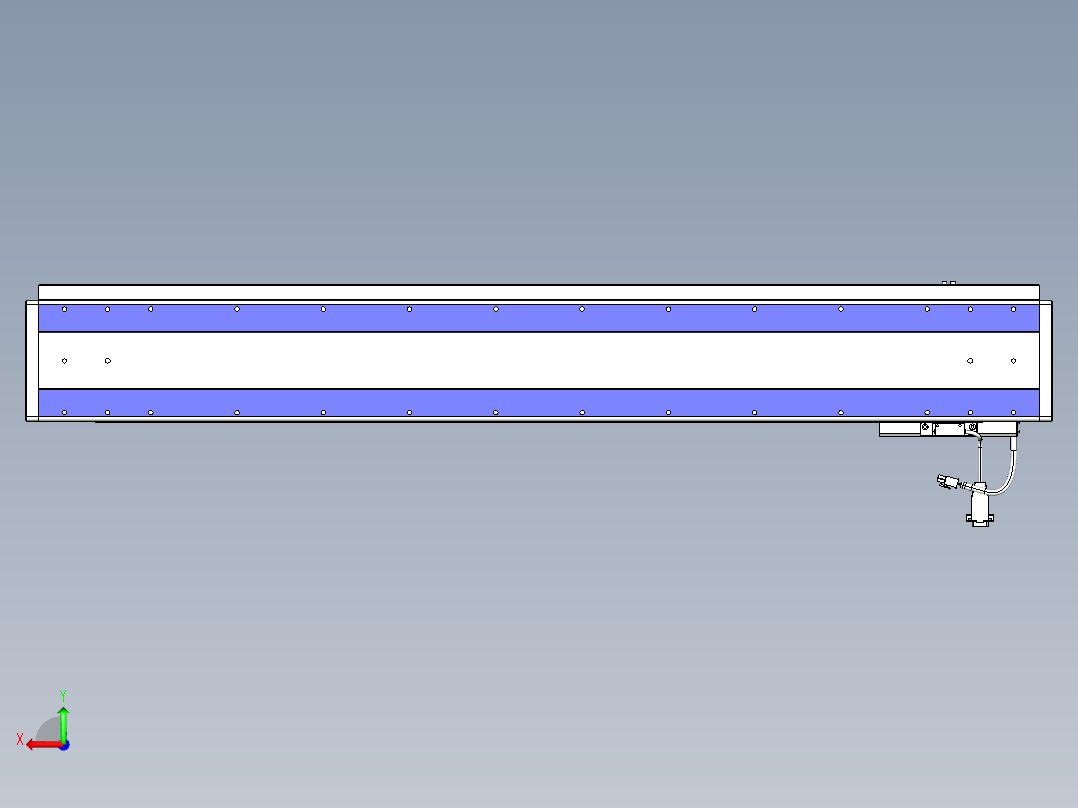 威洛博VL系列直线电机模组-VL14S2-S950后视图