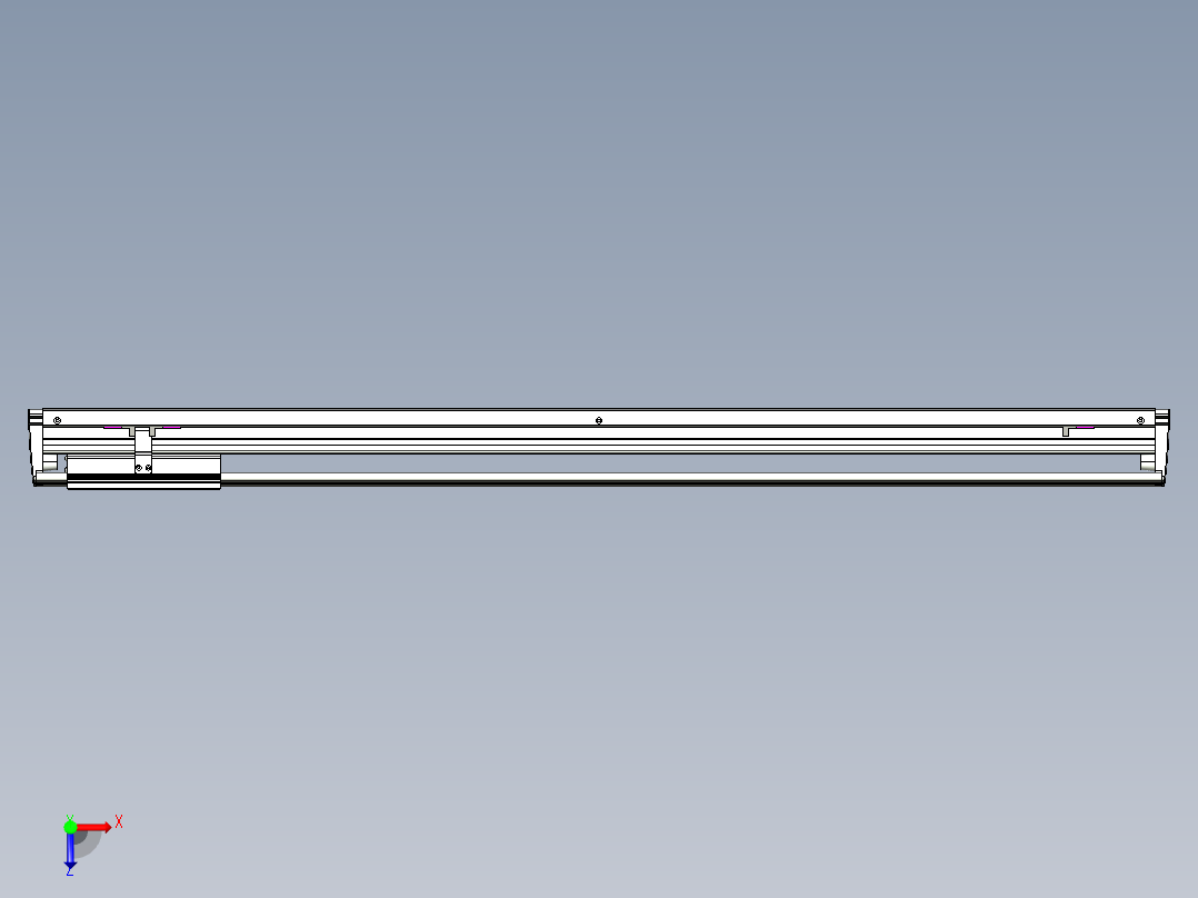 威洛博VL系列直线电机模组-VL14S2-S950俯视图