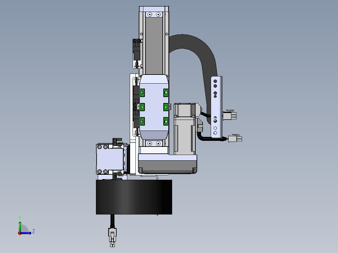 内嵌直交机械手XYG系列XYG220-A3左视图