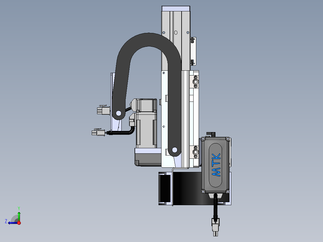 内嵌直交机械手XYG系列XYG220-A3右视图