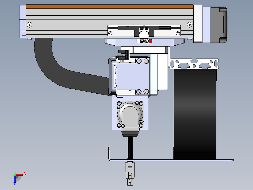 内嵌直交机械手XYG系列XYG220-A3俯视图