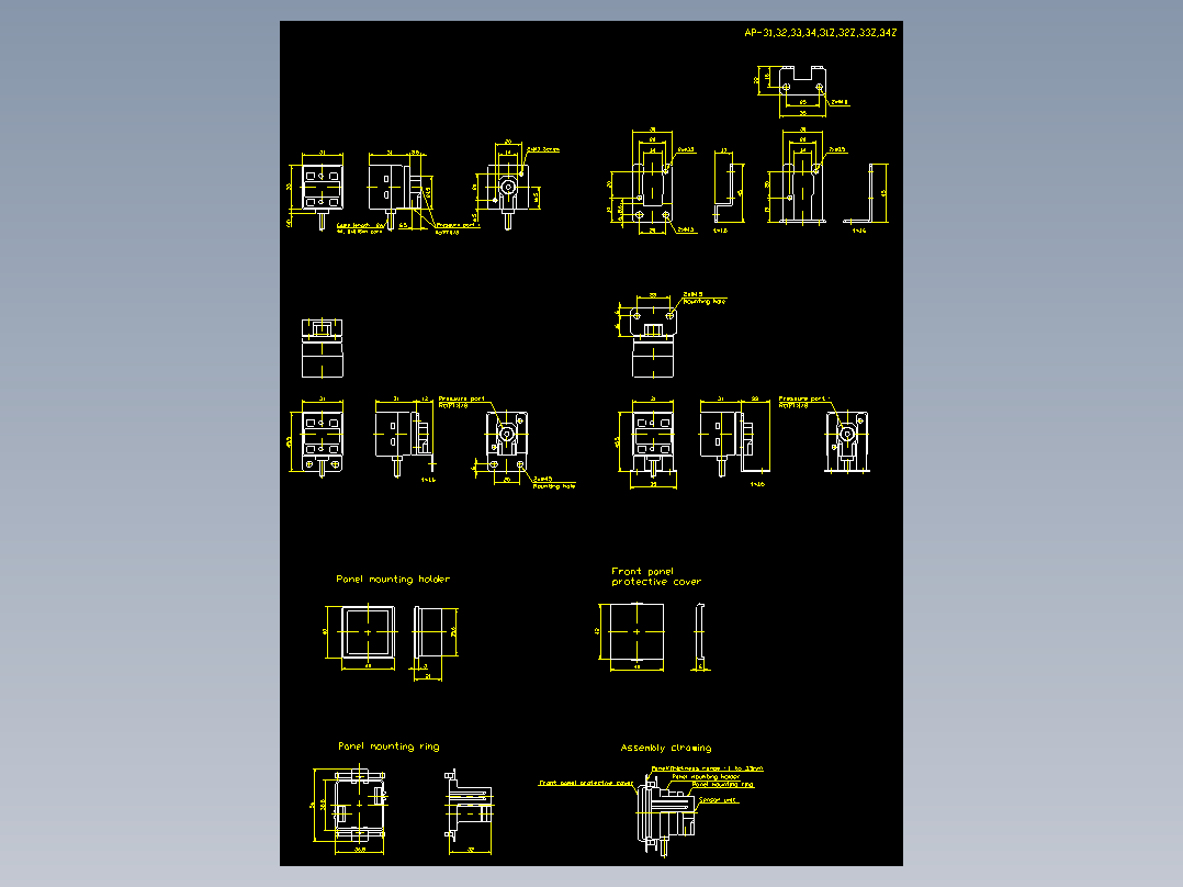基恩士ap_30_cad_kc图纸模型