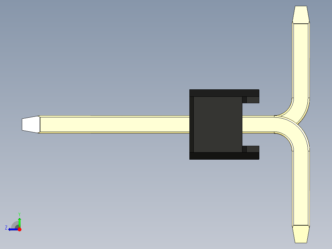 彩色公排针 100mil 2.54mm 系列-DS1022_black_39p_100mil_Type_SMT_R2_rev1.0右视图