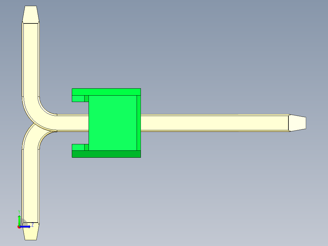 彩色公排针 100mil 2.54mm 系列-DS1022_green_37p_100mil_Type_SMT_R1_rev1.0左视图