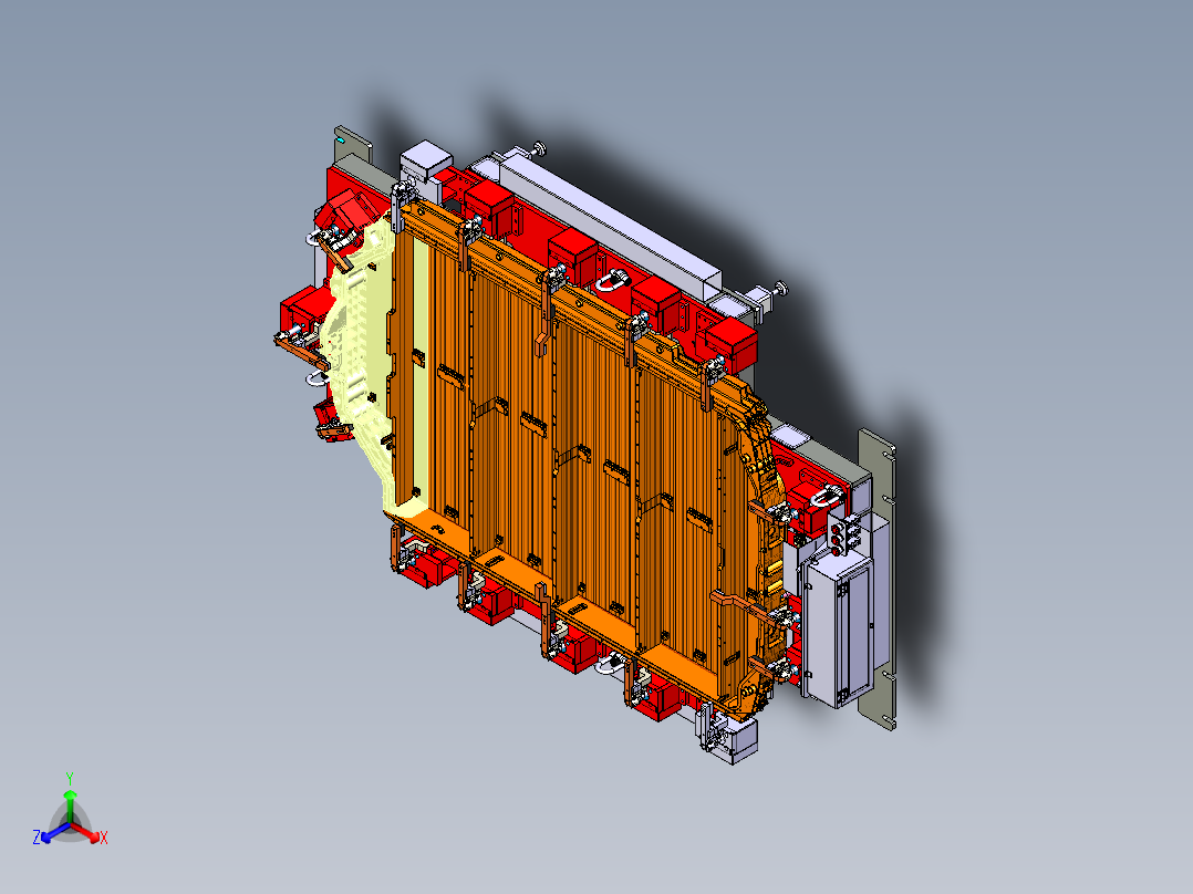 新能源电车电池托盘气动夹具