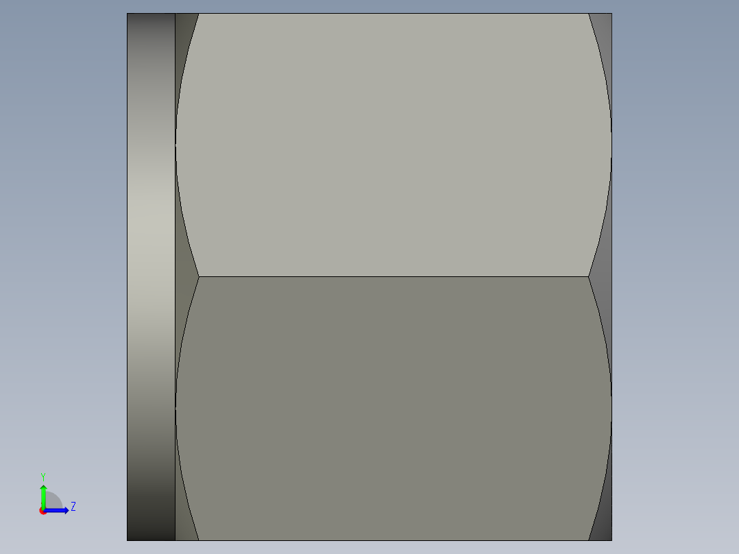 卡套式工业通用硬管接头10_bu-s左视图