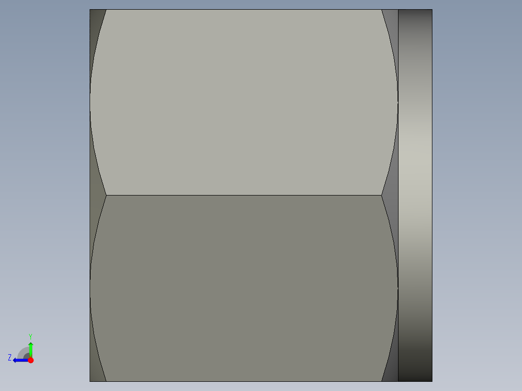 卡套式工业通用硬管接头10_bu-s右视图
