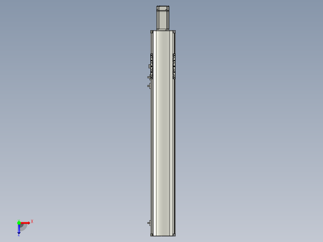 东锦丝杆传动-直线滑台模组DH120-C-700-BC-P400W-C3俯视图