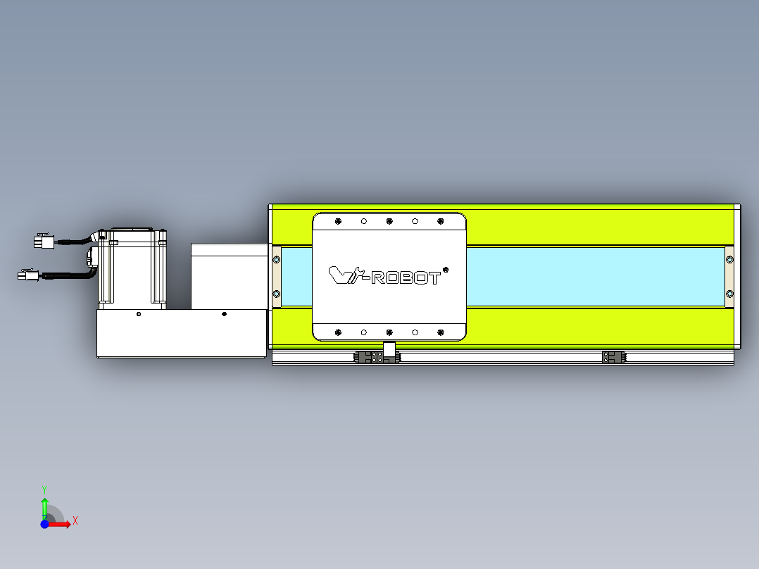 威洛博VBC同步带传动一无尘环境VBC17-L45-S250-BL-ZP75-C3前视图