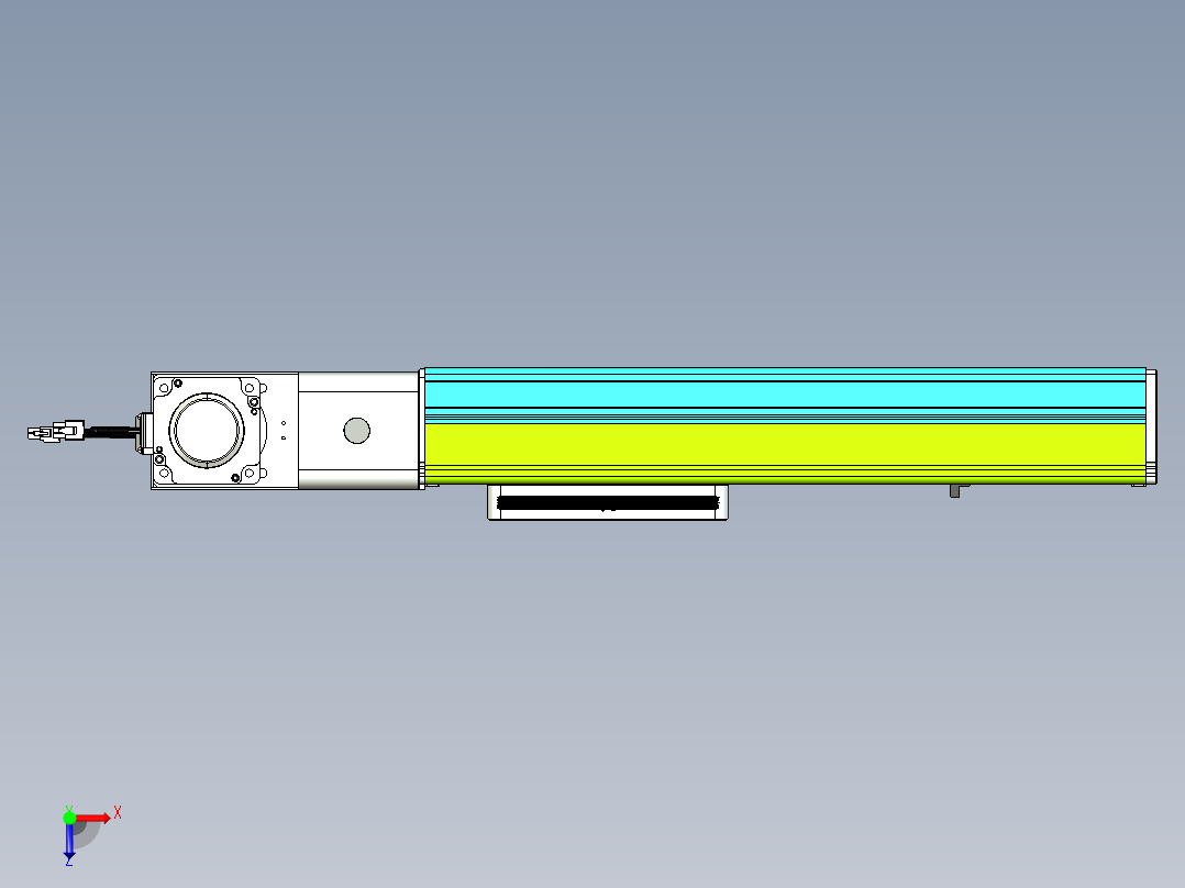威洛博VBC同步带传动一无尘环境VBC17-L45-S250-BL-ZP75-C3俯视图