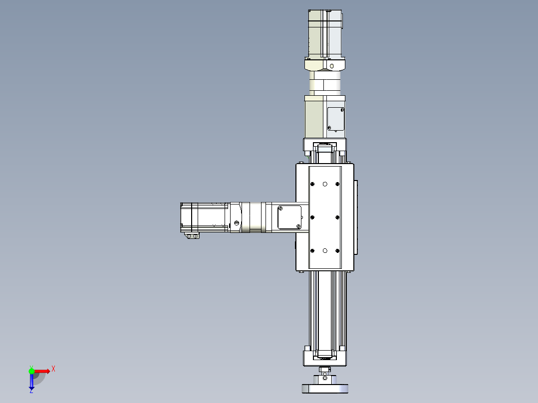 威洛博直线电机模组EB6ZR-L140-S120-LZ575K-Z575K-MS3俯视图