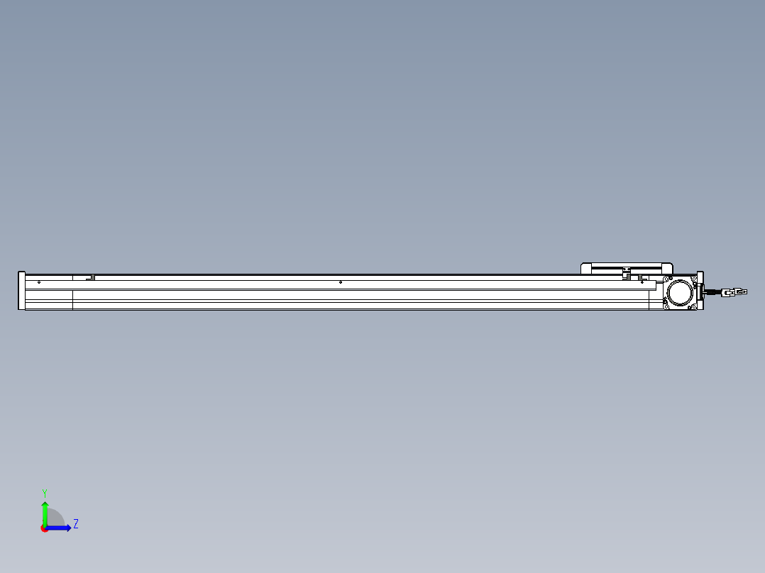 威洛博LB.GB同步带传动--欧规系列LB6A-L130-S950-BR左视图