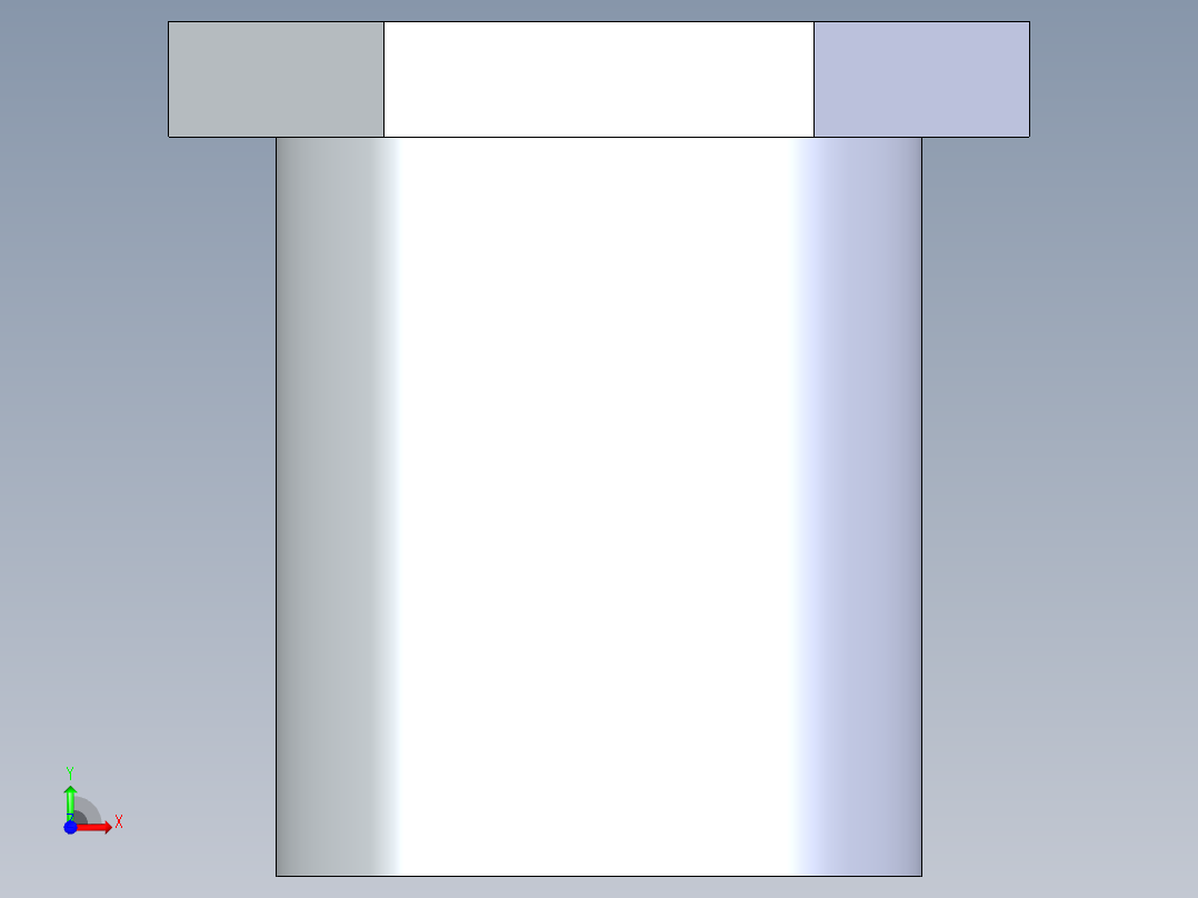 CPVC管件16-Sch80_ReducerBushing_SxSPIG_9837-072_0.5in x 0.25in前视图