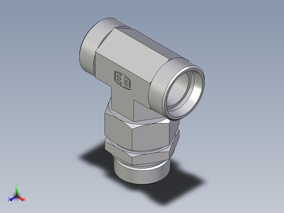 卡套式工业通用硬管接头EO_Assembled_adjustable_standpipe_branch_tee_EVT35LROMD71