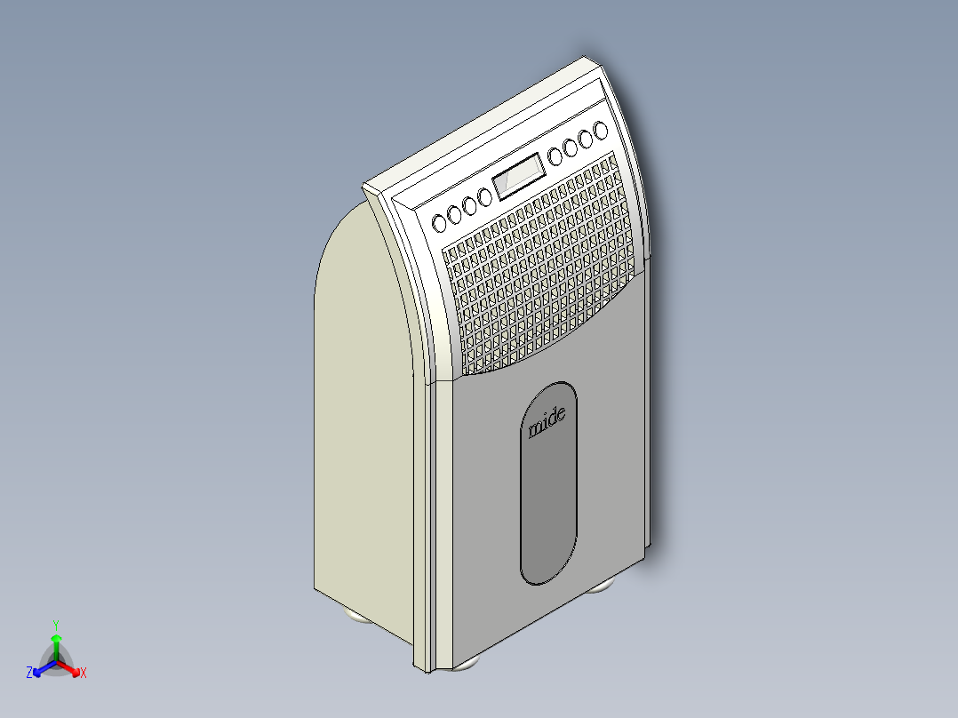 空调扇正等轴测图