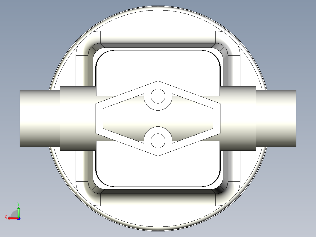 2DKMDCCP NO-DA 气动隔膜阀、常开型双作用，与男性的两端，用公制系列后视图