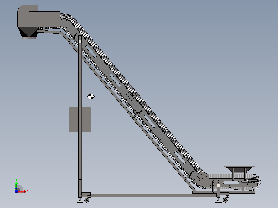 皮带大倾角一前视图