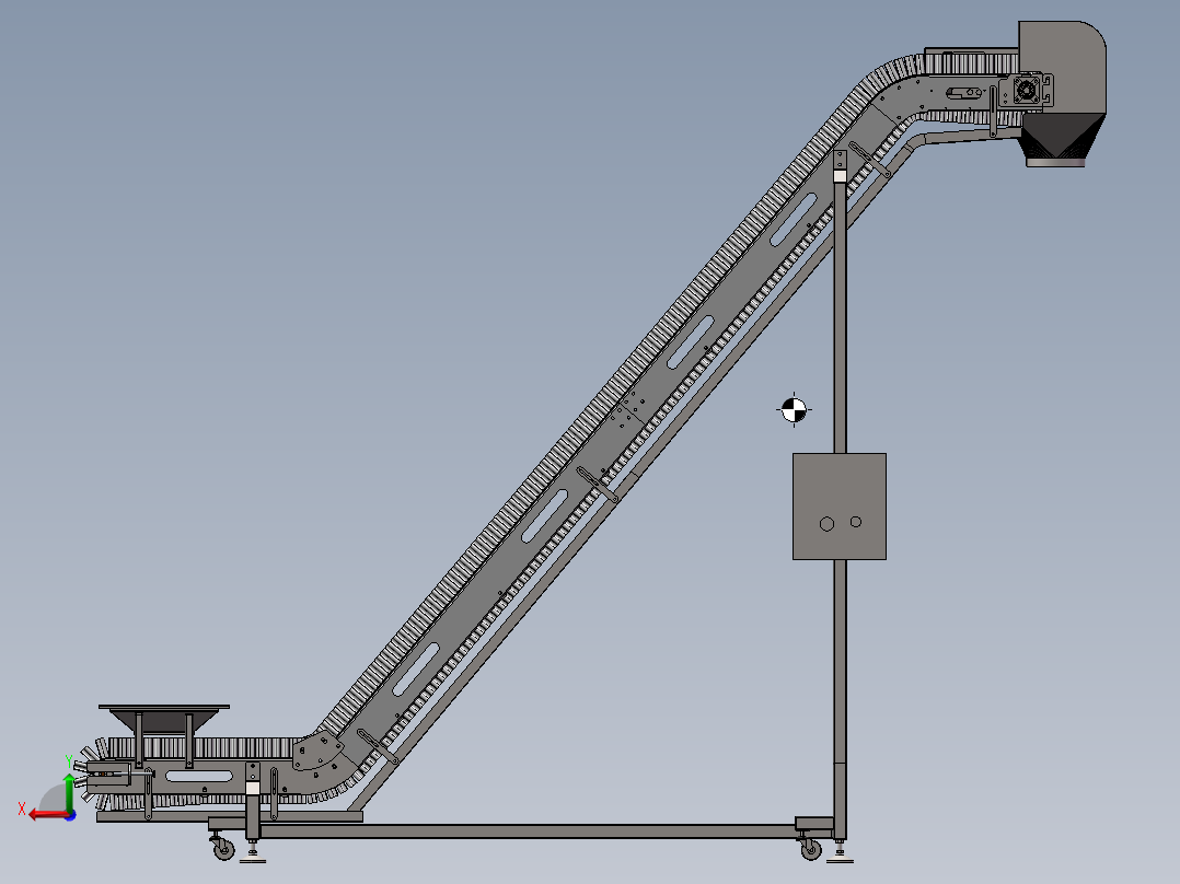 皮带大倾角一后视图