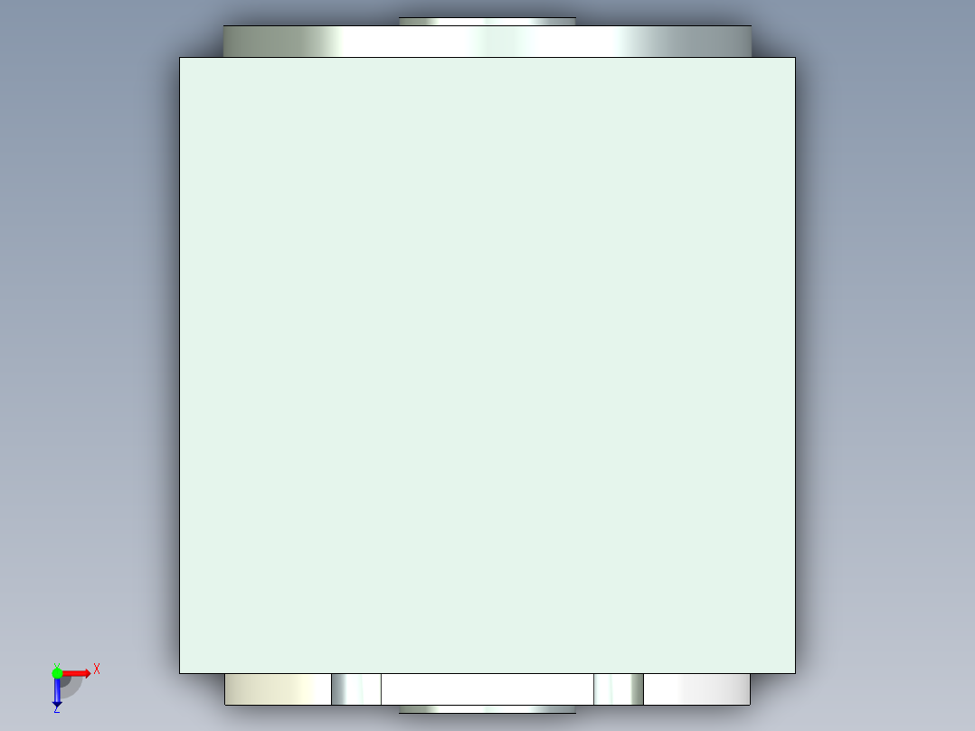 换向器PW70双孔-1 14-50-70-M4.stp俯视图