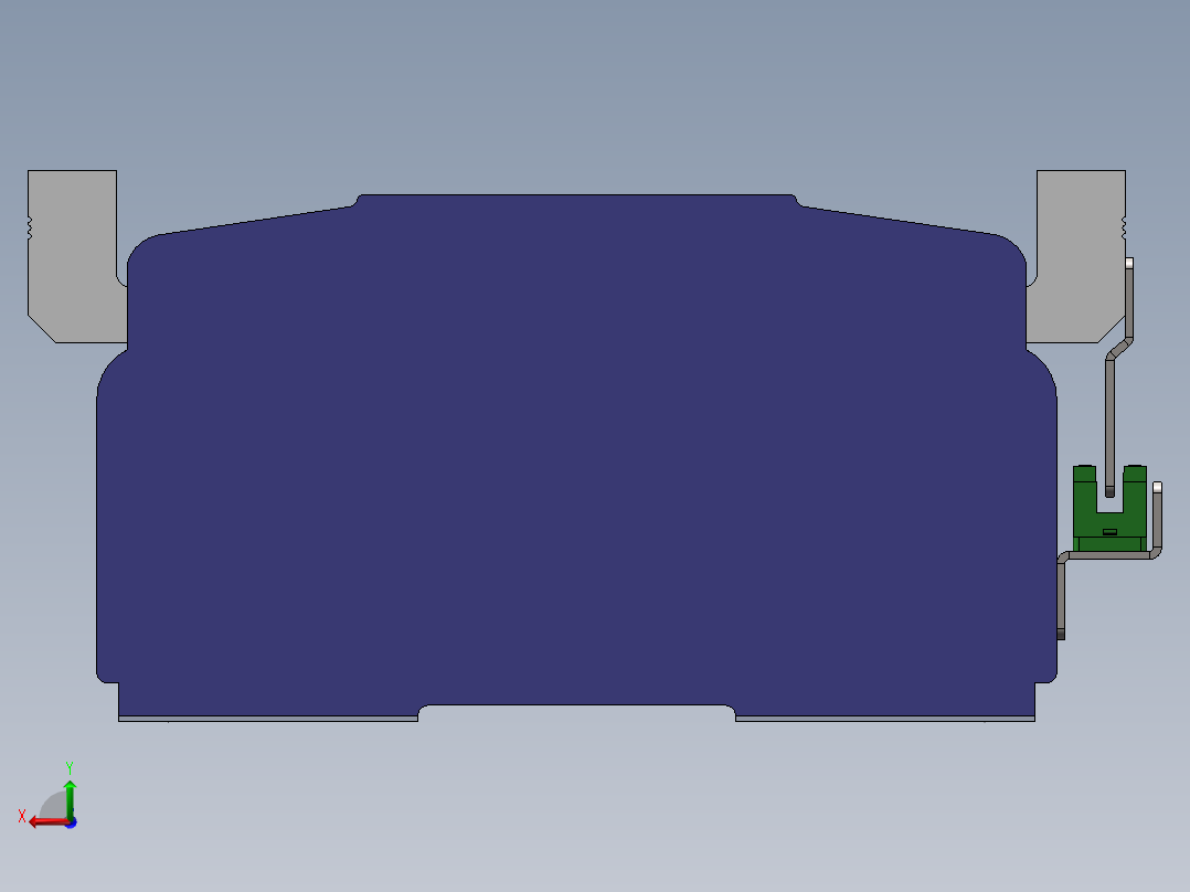 电动滑台模组SDM175内置模型后视图